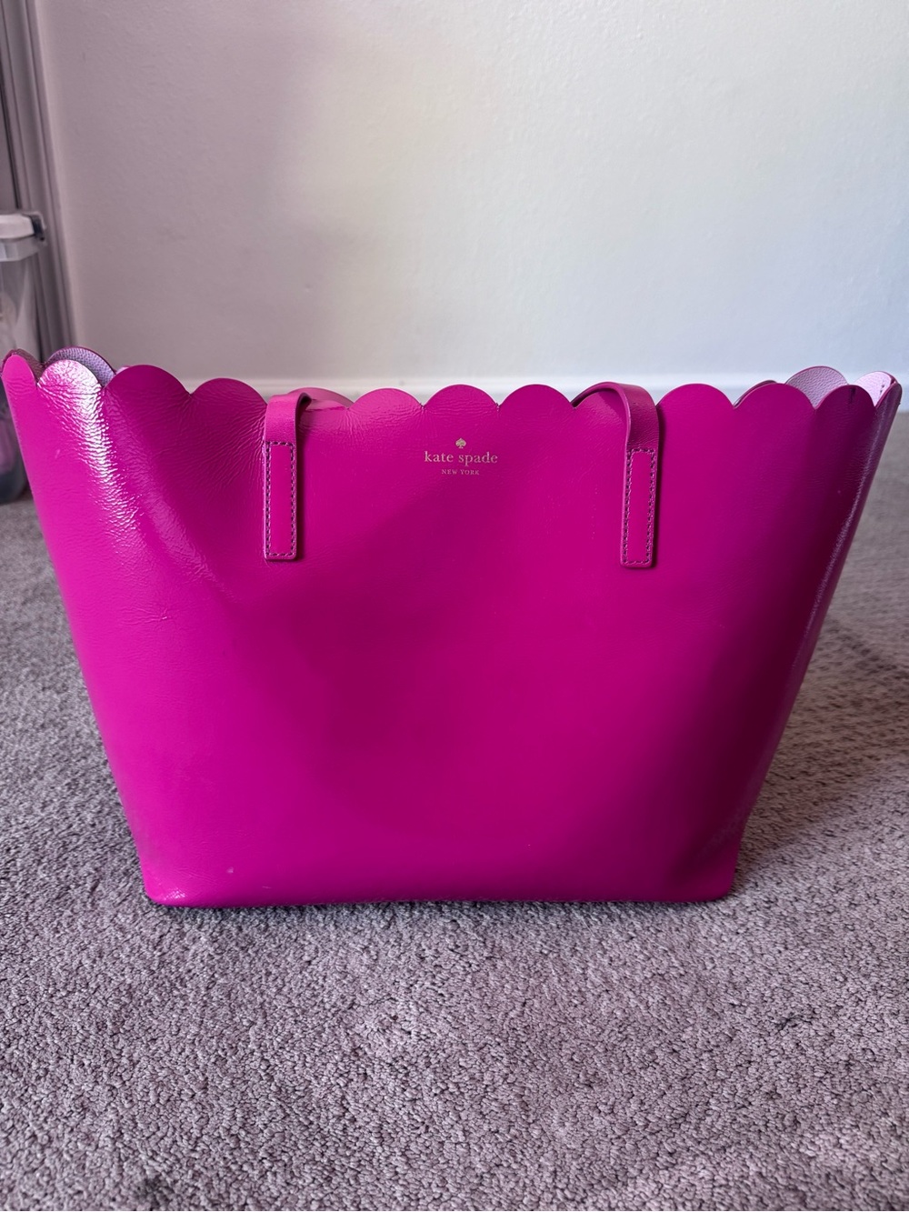kate spade Bright Fuchsia Scalloped-Edge Tote